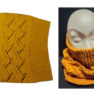 Snood femme taille unique adulte réf 11562 coloris moutarde