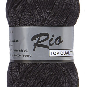 lot de 500 grammes de coton RIO coloris 001 noir