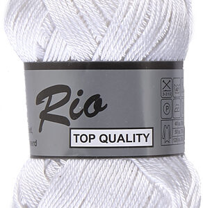 Lot de 500 grammes de coton RIO coloris 005 blanc