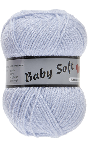 Pelote de 50 g Baby soft uni de Lammy coloris 011 bleu