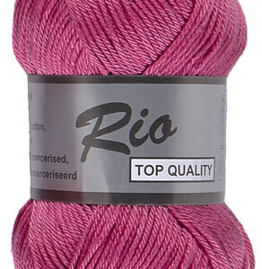 Lot de 500 grammes de coton RIO coloris 014 rose foncé