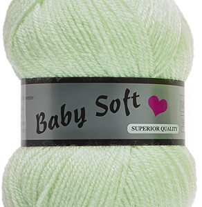 Pelote de 50 g Baby soft uni de Lammy coloris 037 vert clair