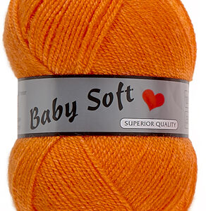 Pelote de 50 g Baby soft uni de Lammy coloris 041 orange
