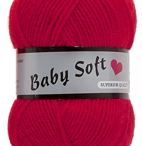 Pelote de 50 g Baby soft uni de Lammy coloris 043 rouge