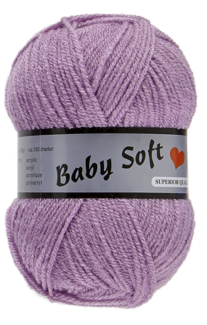 Pelote de 50 g Baby soft uni de Lammy coloris 064 lavande