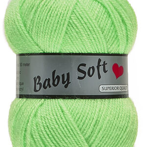 Pelote de 50 g Baby soft uni de Lammy coloris 070 vert pomme lumineux