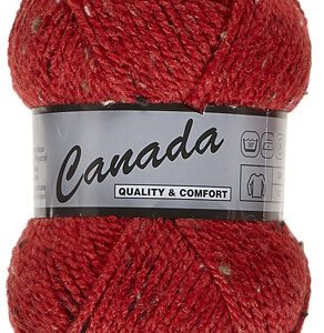 Lot de 500 grammes Canada de Lammy coloris 435 rouge tweed