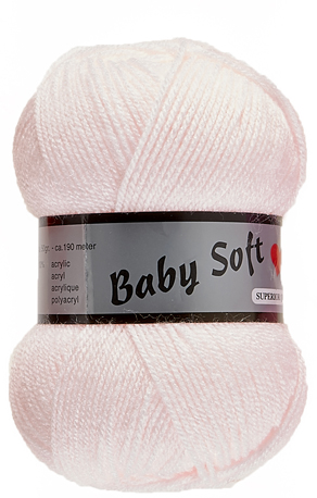 Pelote de 50 g Baby soft uni de Lammy coloris 710 rose clair